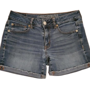 American Eagle Outfitters Super Stretch Boy Midi Jean Shorts Women's Size 2